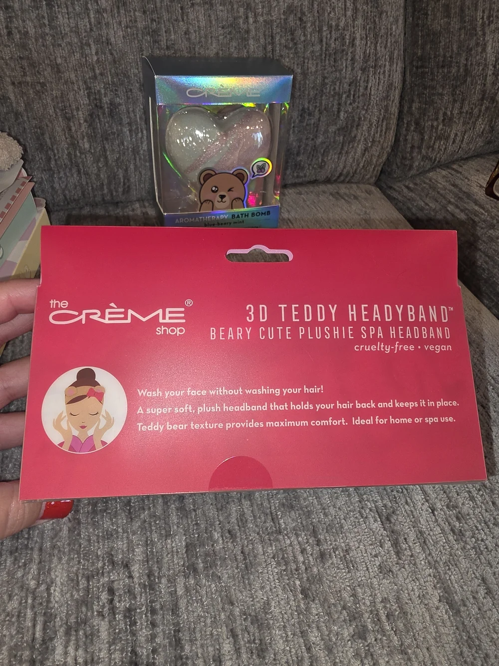 Crème Beary Soft Pink Face Mask Set for Women